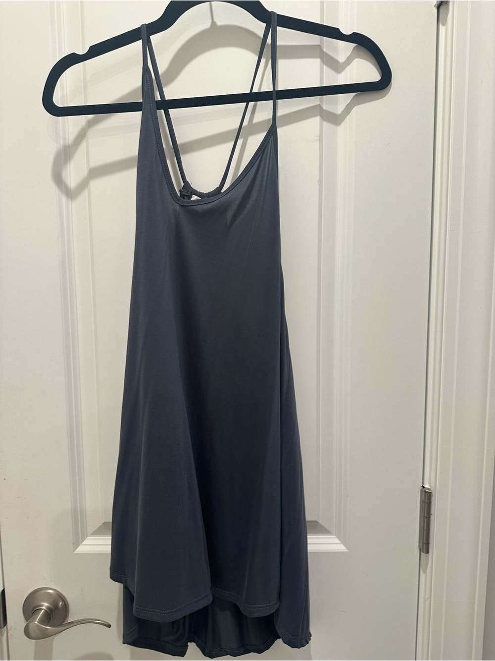 eesome Slate Grey Sleeveless Tank Top